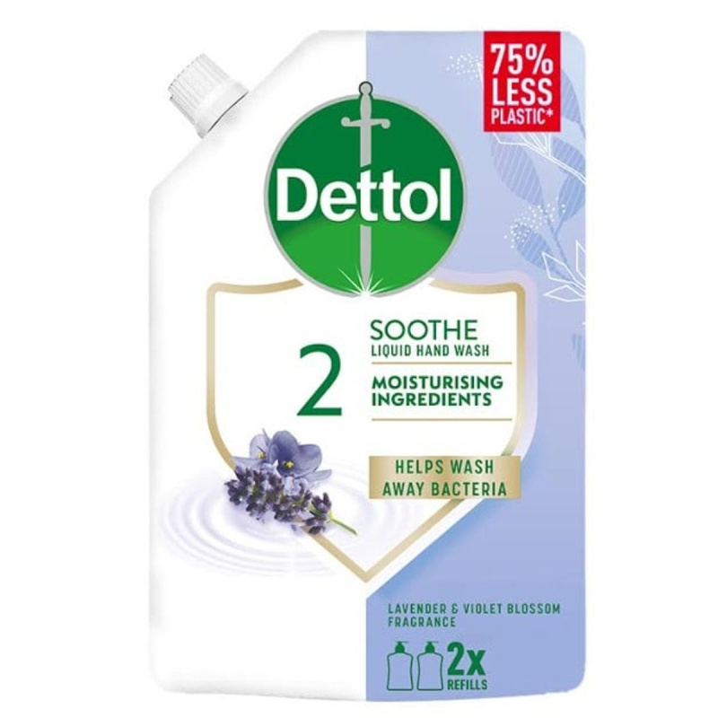 Dettol Soft on Skin Lavender tekuté mýdlo náhradní náplň 500 ml