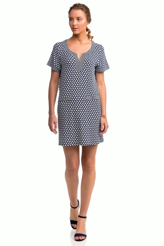 Vamp - Letní dámské šaty 14450 - Vamp blue S