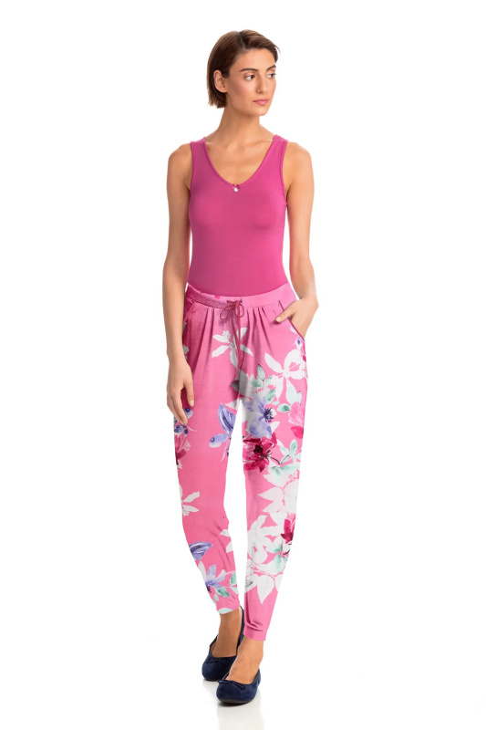 Vamp - Dámské stylové pyžamové kalhoty 14927 - Vamp fuchsia XXL