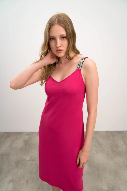 Vamp - Dámské šaty 16524 - Vamp fuchsia peony XL