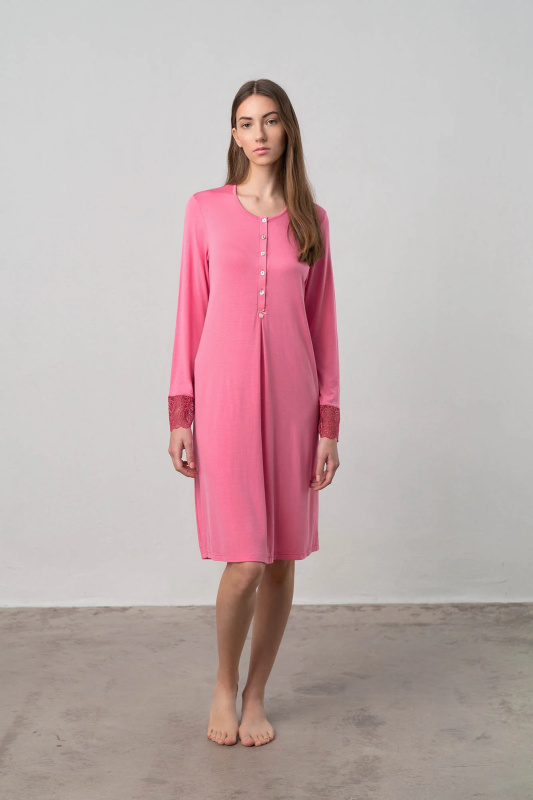 Vamp - Dámská noční košile 15964 - Vamp pink dove xl