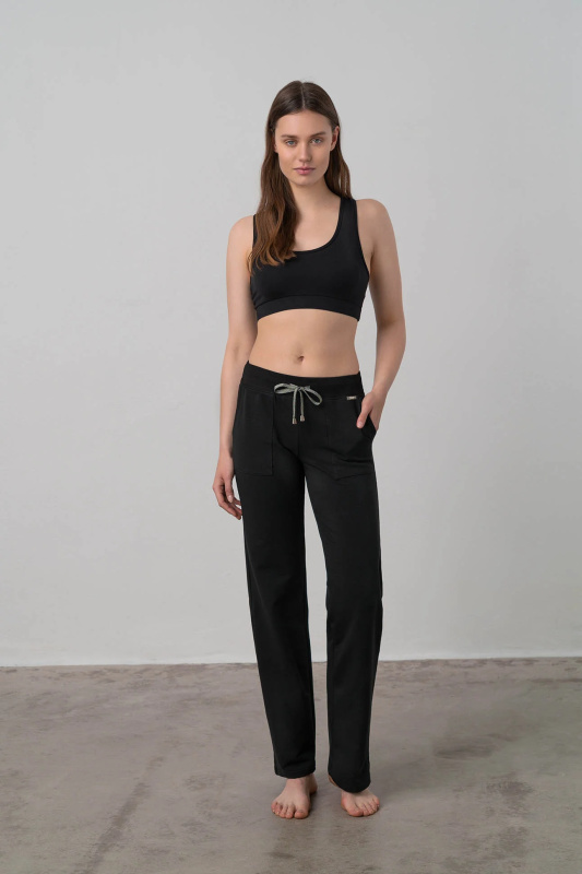 Vamp - Pohodlné dámské tepláky 17256 - Vamp black S