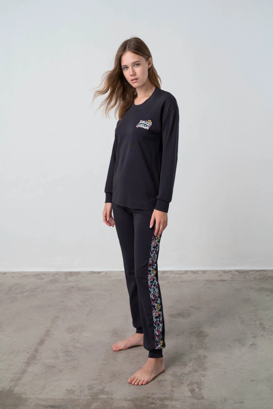 Vamp - Dvoudílné dámské pyžamo - Gwen 17462 - Vamp blue captain L