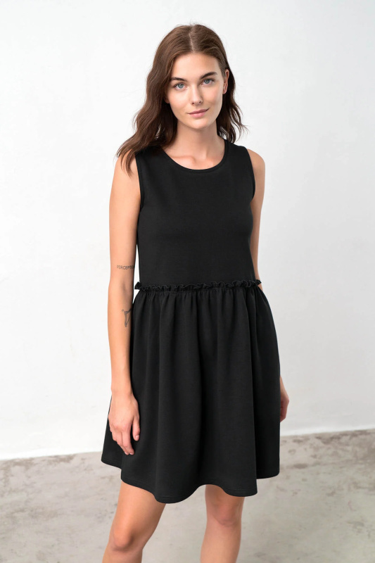 Vamp - Pohodlné dámské šaty – Melanie 18345 - Vamp black XXL
