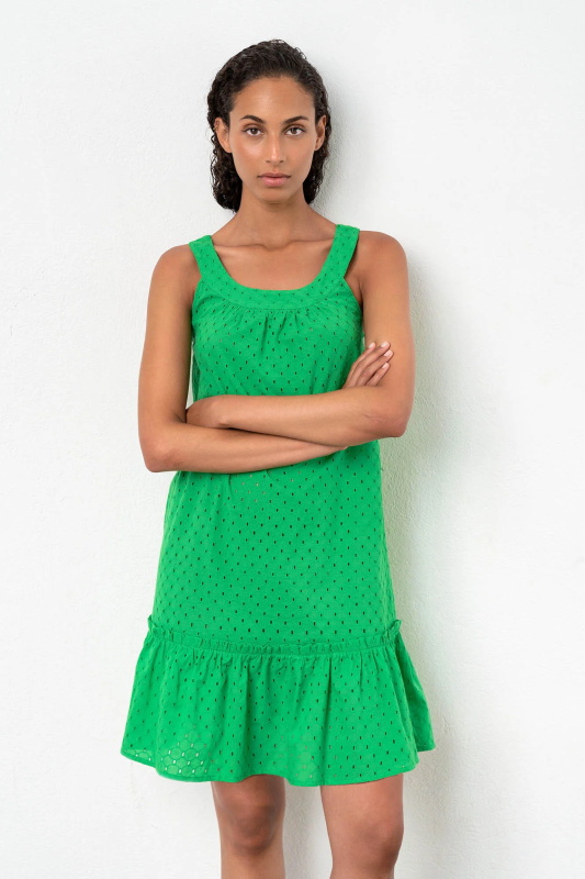 Vamp - Letní dámské šaty – Verta 18451 - Vamp green parrot L