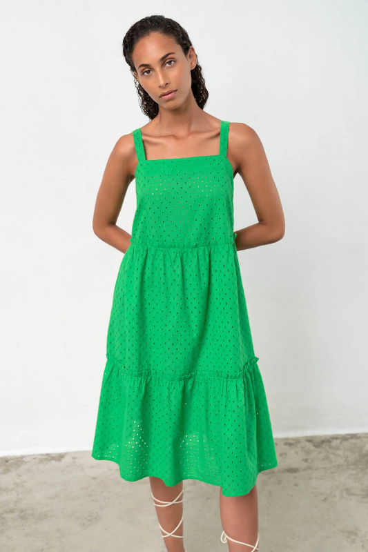 Vamp - Letní dámské šaty – Verta 18452 - Vamp green parrot l