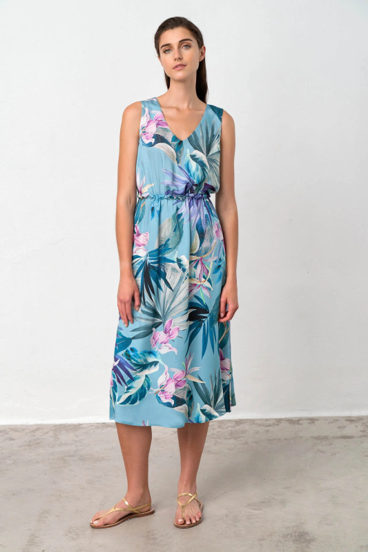 Vamp - Letní dámské šaty – Bahia 18528 - Vamp blue maui L