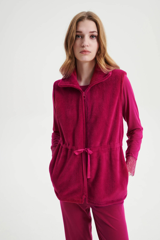 Vamp - Dámská vesta na zip 19213 - Vamp fuchsia berry M