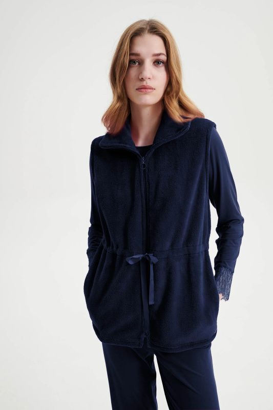 Vamp - Dámská vesta na zip 19213 - Vamp blue irida M