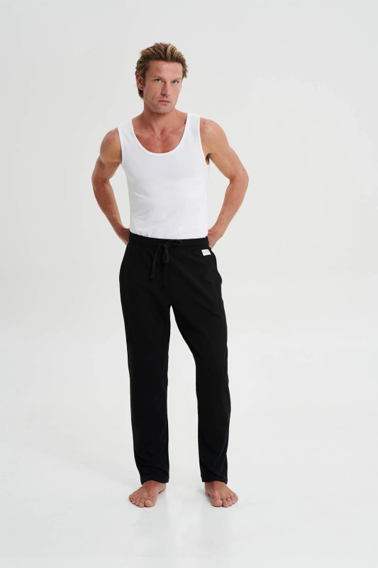 Vamp - Jednobarevné kalhoty s kapsami 19306 - Vamp black xxl