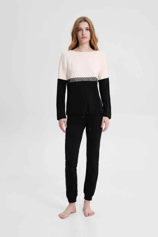 Vamp - Pyžamo s dlouhým rukávem 19363 - Vamp black XXL