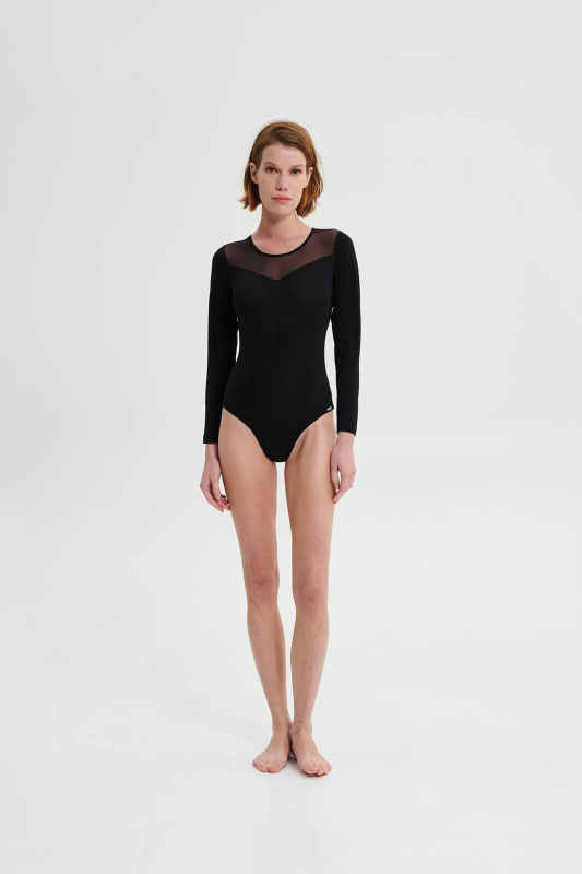 Vamp - Body s dlouhými rukávy 19824 - Vamp black M