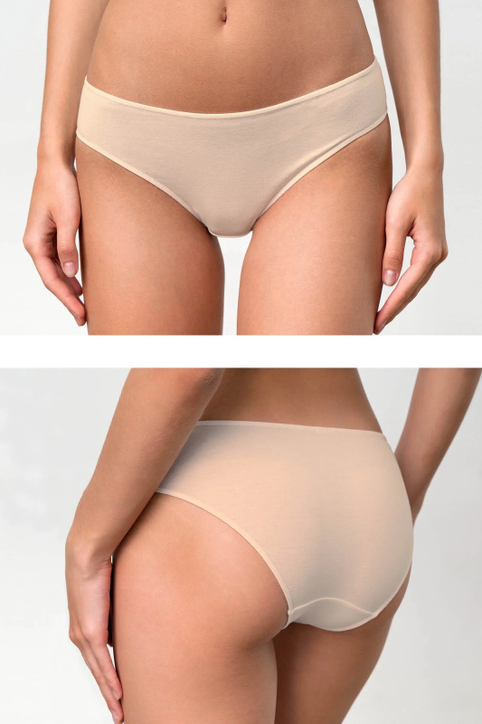 Vamp - Pohodlné dámské kalhotky – set 2 ks 19952 - Vamp beige skin M