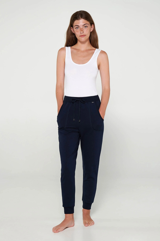 Vamp - Jednobarevné dlouhé kalhoty 20216 - Vamp blue xxl