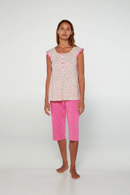 Vamp - Pyžamo s knoflíkovou légou 20251 - Vamp fuchsia pink m