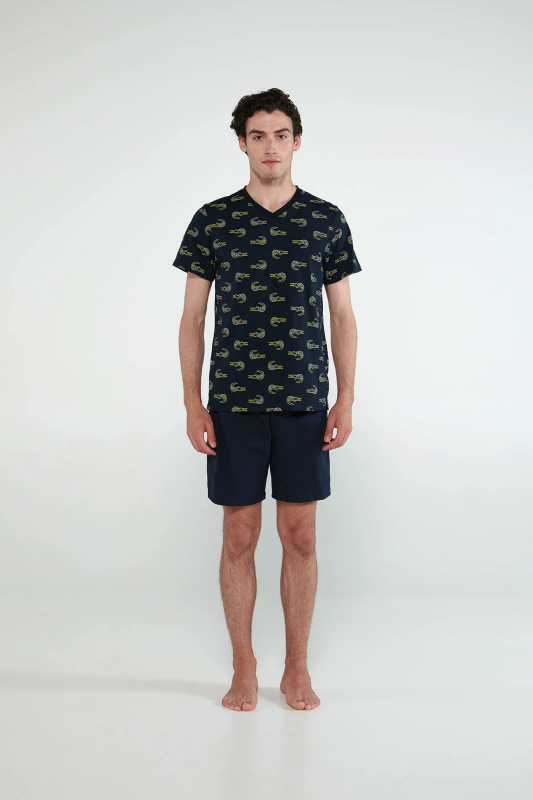 Vamp - Pyžamo s krátkými rukávy 20601 - Vamp blue salute xl