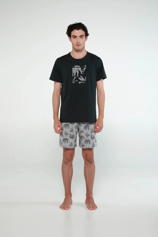 Vamp - Pyžamo s krátkými rukávy 20611 - Vamp dark gray M