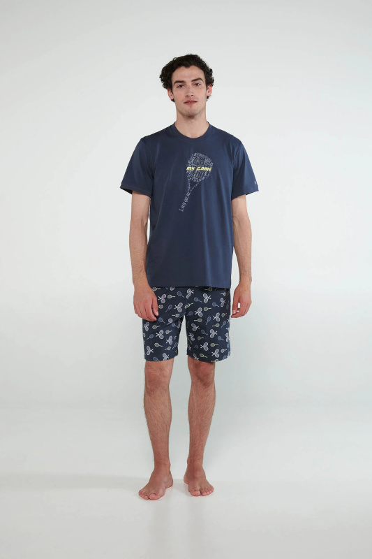 Vamp - Pyžamo s krátkými rukávy 20642 - Vamp gray ombre xxl
