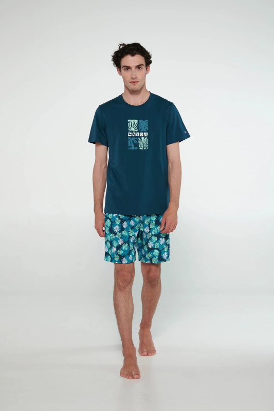 Vamp - Pyžamo s krátkými rukávy 20710 - Vamp blue depths m