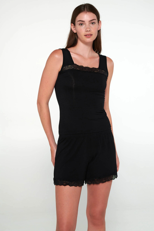 Vamp - Košilka se širokými ramínky 20822 - Vamp black 3xl