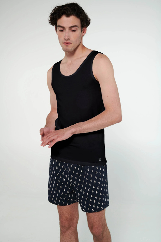 Vamp - Pánská tílka – set 2 ks 20871 - Vamp black l
