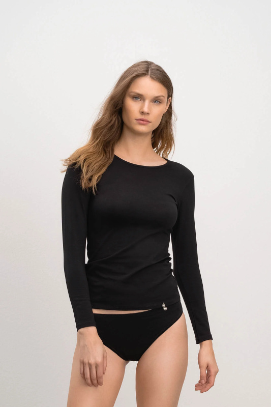 Vamp - Dámské triko s dlouhým rukávem 21921 - Vamp black M