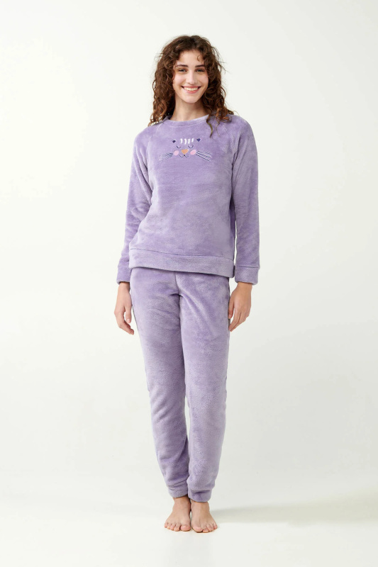 Vamp - Plyšové pyžamo Lavender Sweet Fleece 21306 - Vamp lavender sweet l