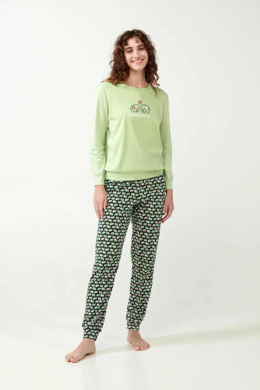 Vamp - Pyžamo s potiskem 21323 - Vamp green foam xl