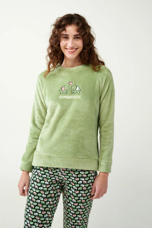 Vamp - Pyžamová souprava s motivem slona 21325 - Vamp green foam xl