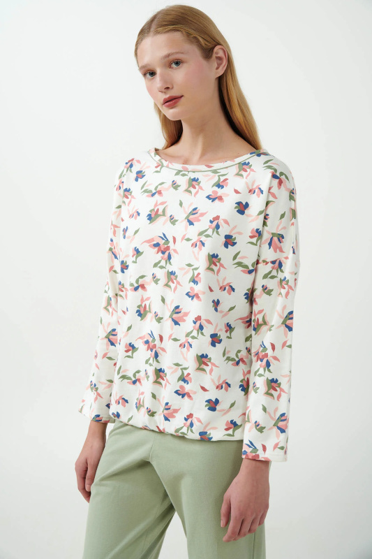 Vamp - Pastelové květinové pyžamo 21354 - Vamp green tea xl