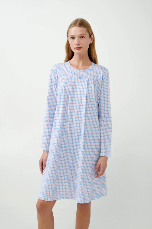 Vamp - Klasická noční košile 21380 - Vamp blue bel air s