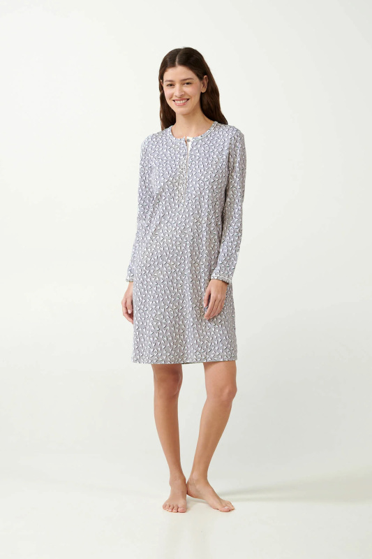 Vamp - Dámská noční košile s potiskem 21451 - Vamp light gray 3xl