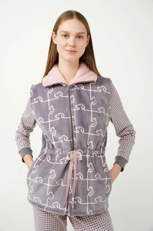 Vamp - Dámská vesta s potiskem 21480 - Vamp gray thunder 3xl