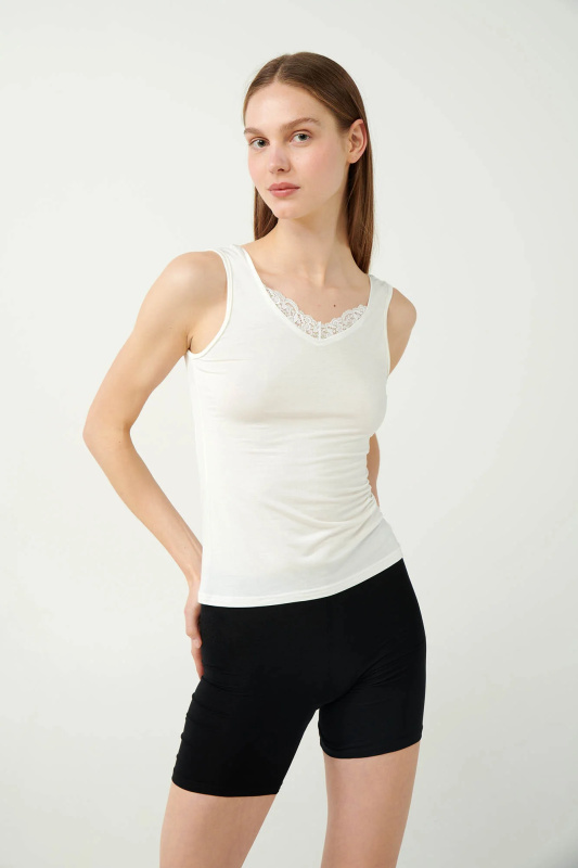 Vamp - Košilka se širokými ramínky 21800 - Vamp cream 3xl