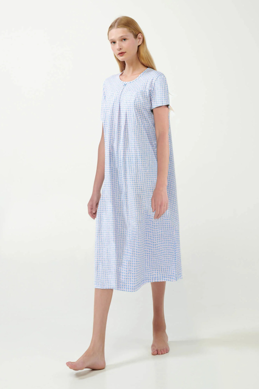 Vamp - Noční košile s řasením 20942 - Vamp blue bel air m