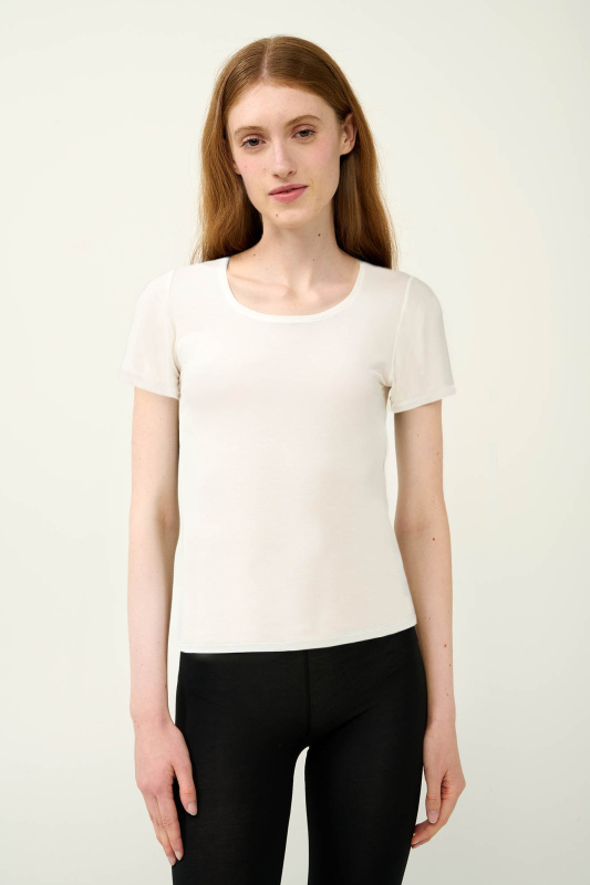 Vamp - T-SHIRT 92% COTTON - 8% ELASTANE 23910 - Vamp white s
