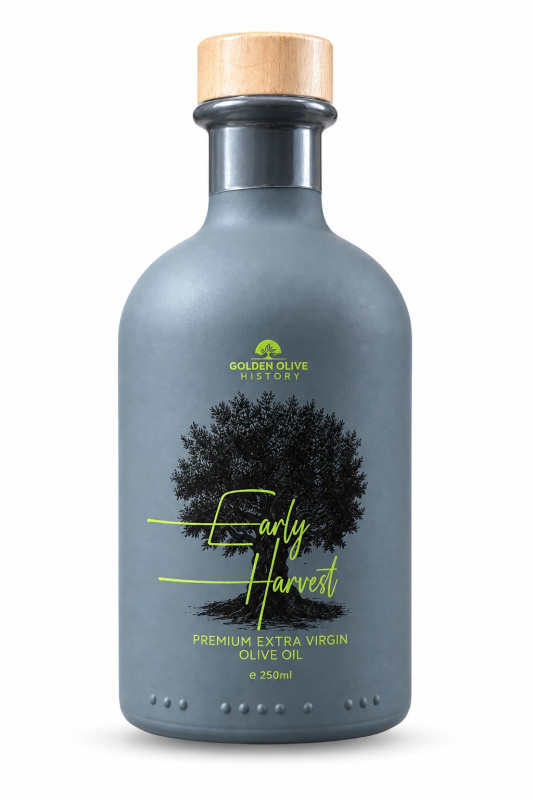 Golden Olive History Kréta EARLY HARVEST (FARMACIA) Extra panenský olivový olej 250 ml – sklo