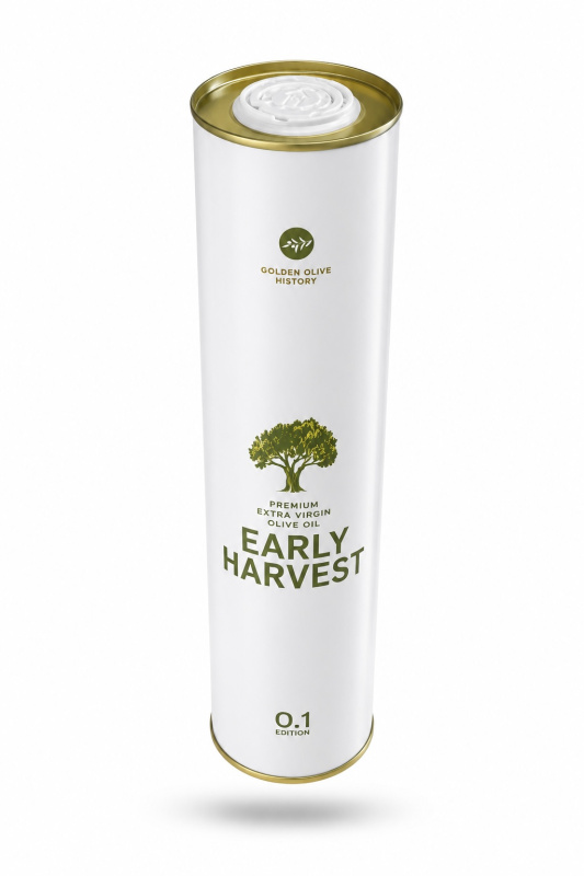 Golden Olive History Kréta EARLY HARVEST 0,1 Extra panenský olivový olej 750 ml – plech