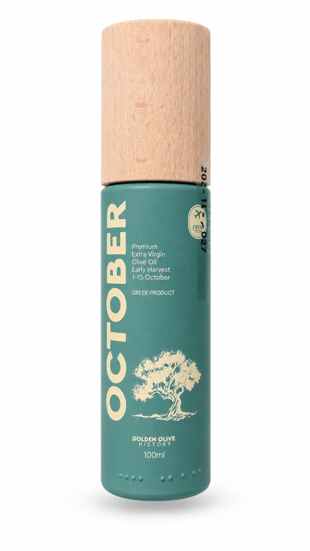 Golden Olive History Kréta OCTOBER PREMIUM EARLY HARVEST extra panenský olivový olej 100 ml
