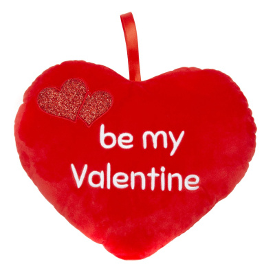 plyšové valentýnské srdce 33 cm
