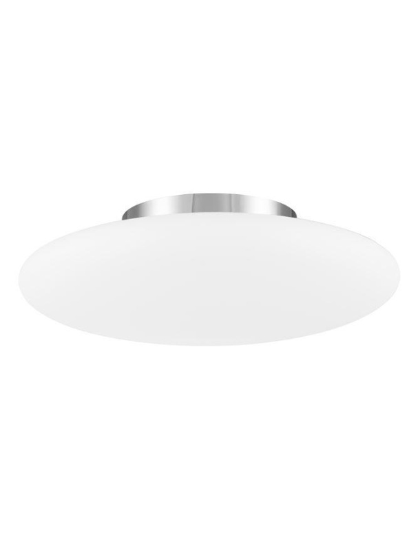 Nova Luce Stropní svítidlo PRESSIONE opálové sklo a chromovaný kov E27 3x12W