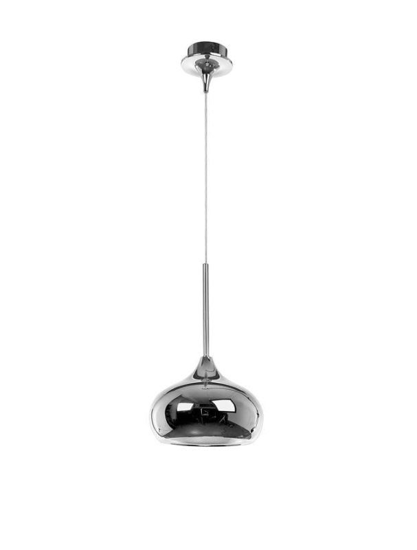 Nova Luce Závěsné svítidlo CIOTO kov chrom venku bílá chrom uvnitř E14 1x5W
