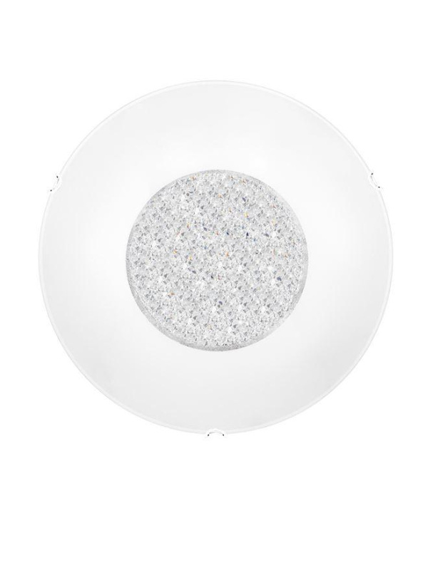 Nova Luce Stropní svítidlo ERA bílé sklo a křišťál chromovaný kov E27 4x12W