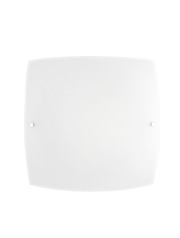 Nova Luce Stropní svítidlo QUALE matné bílé sklo chromovaný kov E27 1x12W