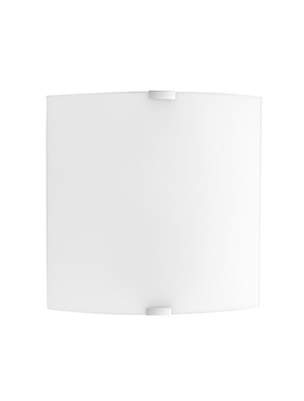 Nova Luce Nástěnné svítidlo QUALE matné bílé sklo chromovaný kov E27 1x12W