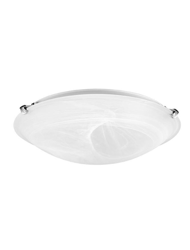 Nova Luce Stropní svítidlo GIORNO bílá;opálové sklo chromovaný kov E27 2x12W