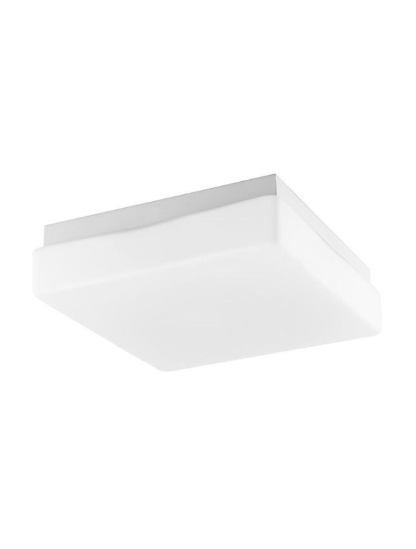 Nova Luce Stropní svítidlo CUBE IP44 bílé opálové sklo E27 1x12W