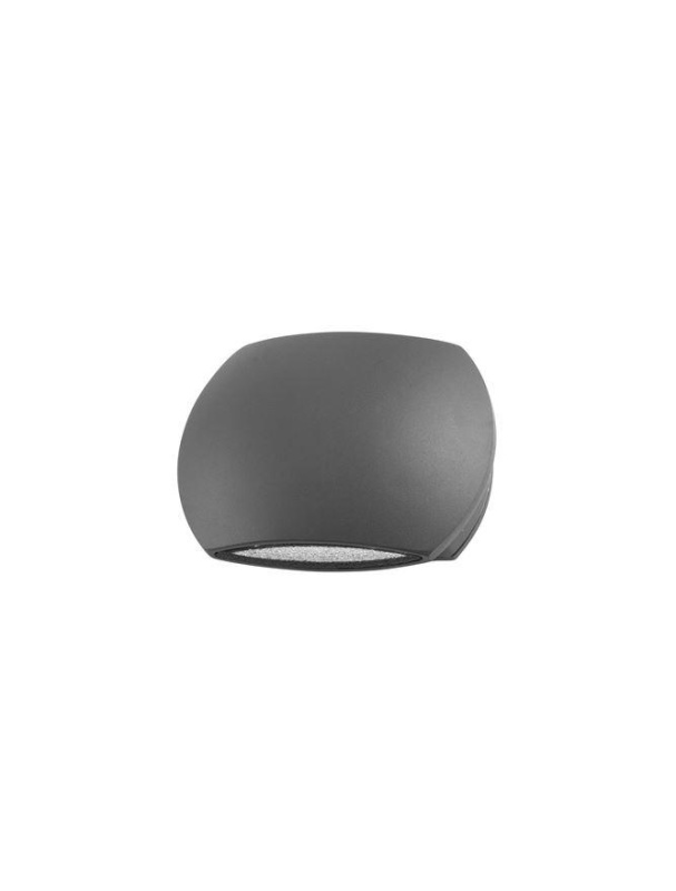 Nova Luce Venkovní nástěnné svítidlo COMO tmavě šedý hliník skleněný difuzor LED 2x3W 3000K 2x34st. IP54