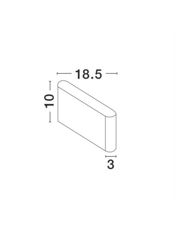 Nova Luce Venkovní nástěnné svítidlo SOHO, LED 2x5W 3000K 2x60st. IP54