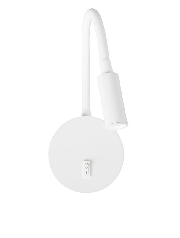 Nova Luce Bodové LED svítidlo JACO, 3W, 3200K nastavitelné vypínač na těle Barva: Bílá